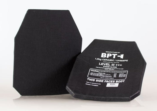 BPT Level 3 Stand Alone Lightweight Ceramic Ballistic Plate - 1.9kg