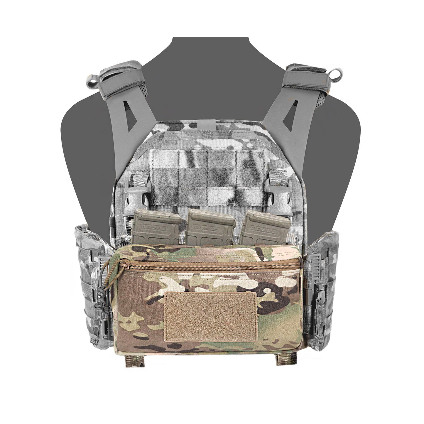 Warrior Assault Triple Snap Mag Utility Pouch | MultiCam